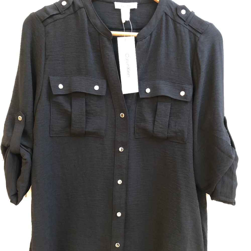 Brand New - Calvin Klein - Black Blouse